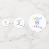 Baby shower Tabel Confetti (Voorkanten)