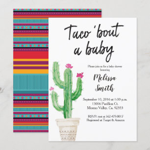 Baby shower Taco Bout Baby Invitation