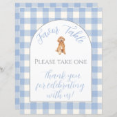 Baby shower Tafel Bovenborden (Voorkant / Achterkant)