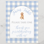 Baby shower Tafel Bovenborden (Voorkant)