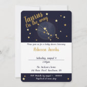 Baby shower Taurus zodiac Invitation (Devant)