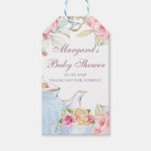 Baby shower Tea Party Dank u Cadeaulabel (Voorkant)