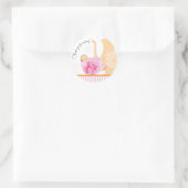 Baby shower Tea Party Favor Sticker | Meisje (Tas)