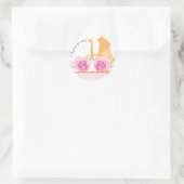 Baby shower Tea Party Favoriser Sticker | Filles j (Sac)