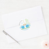 Baby shower Tea Party Favoriser Sticker | Jumeaux (Enveloppe)