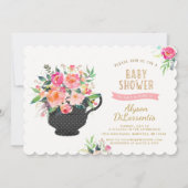 Baby shower Tea Party Invitation (Devant)