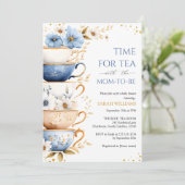 Baby shower Tea Party Invitation (Debout devant)