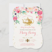 Baby shower Tea Party Invitation (Devant)