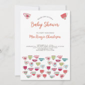 Baby shower Tea Party Invitation (Devant)