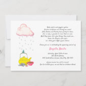 Baby shower Tea Party Invitation pour le 2e 3e béb (Devant)