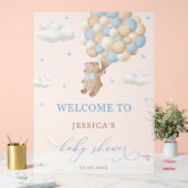 Baby shower Teddy Bear avec Ballons Bleus Bienvenu (Mariage)