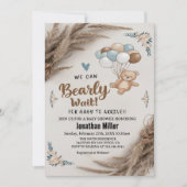 Baby shower Teddy Bear-ballonnen Kaart (Voorkant)