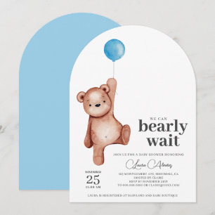 Baby shower Teddy Bear Boy Kaart
