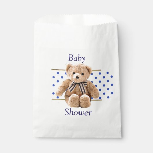 Baby shower Teddy Bear Candy Favoriser les sacs (Devant)