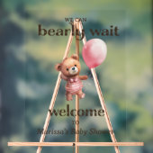 Baby shower Teddy Bear Girl Bienvenue (Neutre)