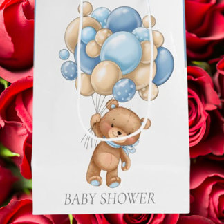 Baby shower Teddy Bearly Wait Boy cadezak Medium Cadeauzakje