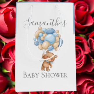 Baby shower Teddy Bearly Wait BOY Medium Cadeauzakje