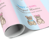 Baby shower Teddy Bears Cadeaupapier (Rol Hoek)