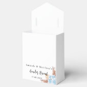 Baby shower teddy beer pampas bedankdoosjes (Geopend)