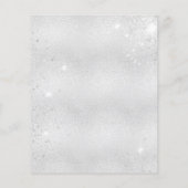 Baby shower Teddybeer Boy Blue Silver Uitnodiging (Achterkant)