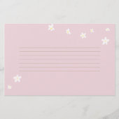 Baby shower Temps Capsule Cartes Marguerites Paste (Dos)