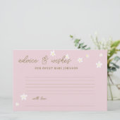 Baby shower Temps Capsule Cartes Marguerites Paste (Debout devant)