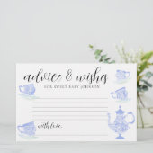 Baby shower temps Capsule Cartes Thé Chine dentell (Debout devant)