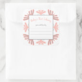 Baby shower tendance rose Grey fille étiquette bib (Sac)