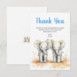 Baby Shower Thank You Card Bedankkaart