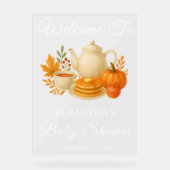 Baby shower Thé d'automne Bienvenue (Recto)