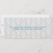Baby shower ticket uitnodigingen, jongen kaart (Achterkant)