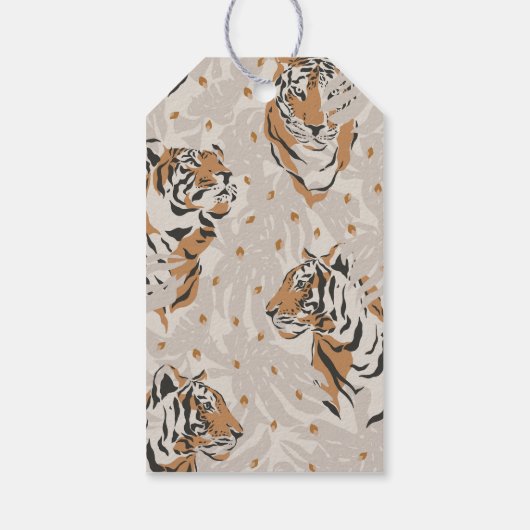 baby shower tijger cadeautje label cadeaulabel (Achterkant)