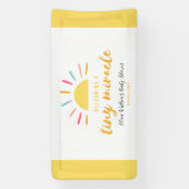 Baby shower Tiny Miracle Sun Spandoek (Verticaal)