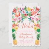 Baby shower tropical de Luau Invitation (Devant)