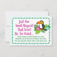Baby shower Tropical Toucan Apportez Une Carte De