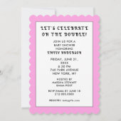 Baby shower Twins Kaart (Achterkant)