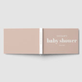 Baby-Shower Typographie en grès rose (Complet)