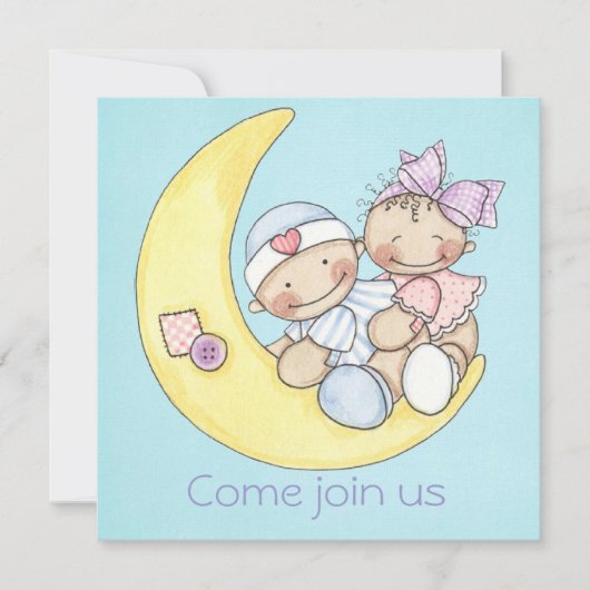 baby shower uitnodigen kaart (Voorkant)