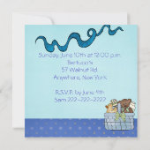 baby shower uitnodigen kaart (Achterkant)