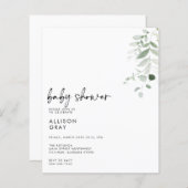 Baby shower Uitnodiging (Voorkant / Achterkant)