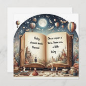 Baby shower Uitnodiging (Voorkant / Achterkant)