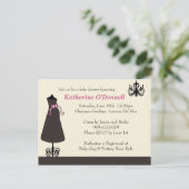 Baby shower Uitnodiging (Staand voorkant)