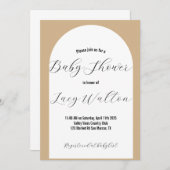 Baby shower Uitnodiging (Voorkant / Achterkant)