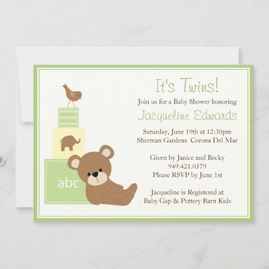 baby shower Uitnodiging (Voorkant)