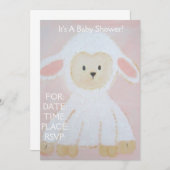 baby shower Uitnodiging (Voorkant / Achterkant)