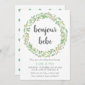 Baby shower Uitnodiging (Voorkant / Achterkant)