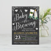 baby shower Uitnodiging (Staand voorkant)