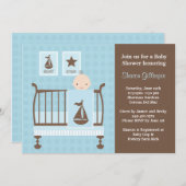 Baby shower Uitnodiging (Voorkant / Achterkant)