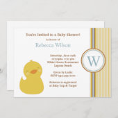 baby shower Uitnodiging (Voorkant / Achterkant)