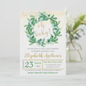 Baby shower Uitnodiging (Staand voorkant)